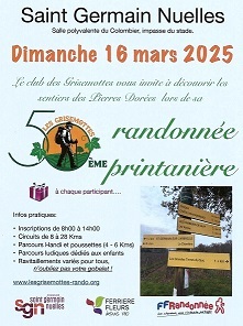 RANDONNEE PRINTANIERE DU 16 MARS 2025 