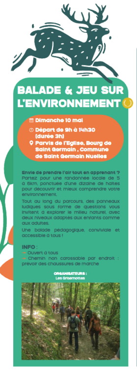BALADE & JEU SUR L'ENVIRONNEMENT - DIMANCHE 10 MAI 2026