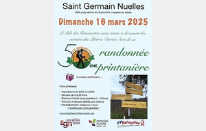 RANDONNEE PRINTANIERE DU 16 MARS 2025 