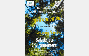BALADE RANDO JEU ENVIRONNEMENT SUR LA COMMUNE DE SAINT GERMAIN NUELLES - DIMANCHE 10 MAI 2026