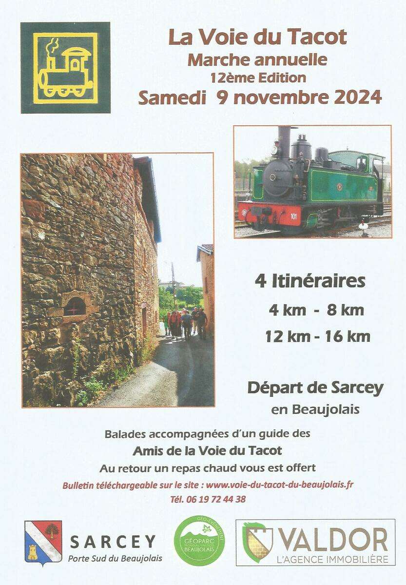 RANDONNEE DES AMIS DE LA VOIE DU TACOT SAMEDI 9 NOVEMBRE